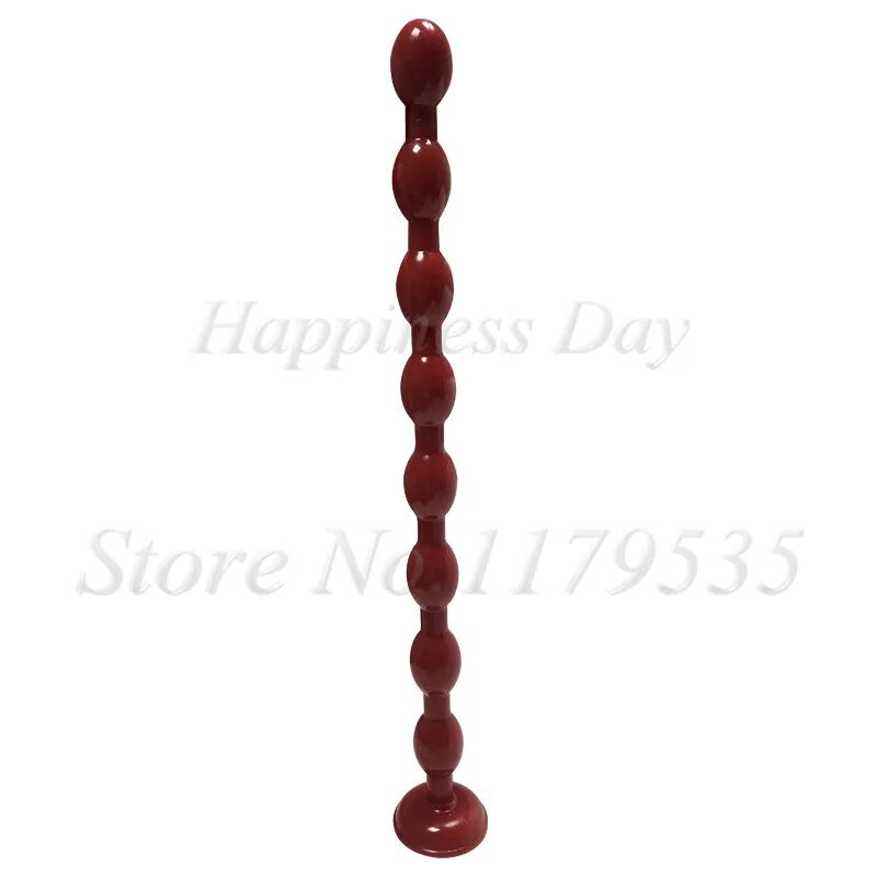 50cm Long Anal Bead Plug With Suction Cup Prostate Massager Anus Dilator Butt Plug Masturbate Anal Bead Sex Toys For Men Women