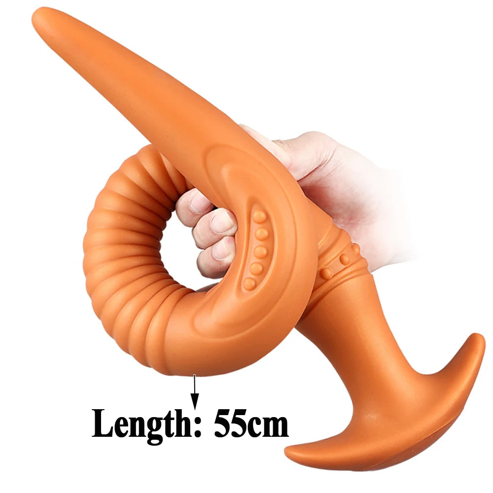 55CM Super long anal dildo Liquid Silicone butt plug Anus Vagina dilator sex toys for Women Men masturbation adults sex products