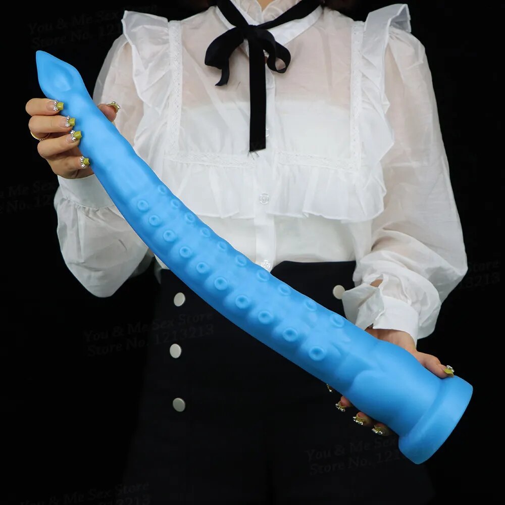 56cm Super Long Soft Octopus Tentacles Anal Dildo Huge Butt Plug Prostate Massager Anus Dilator BDSM SexToys For Women Men Gays