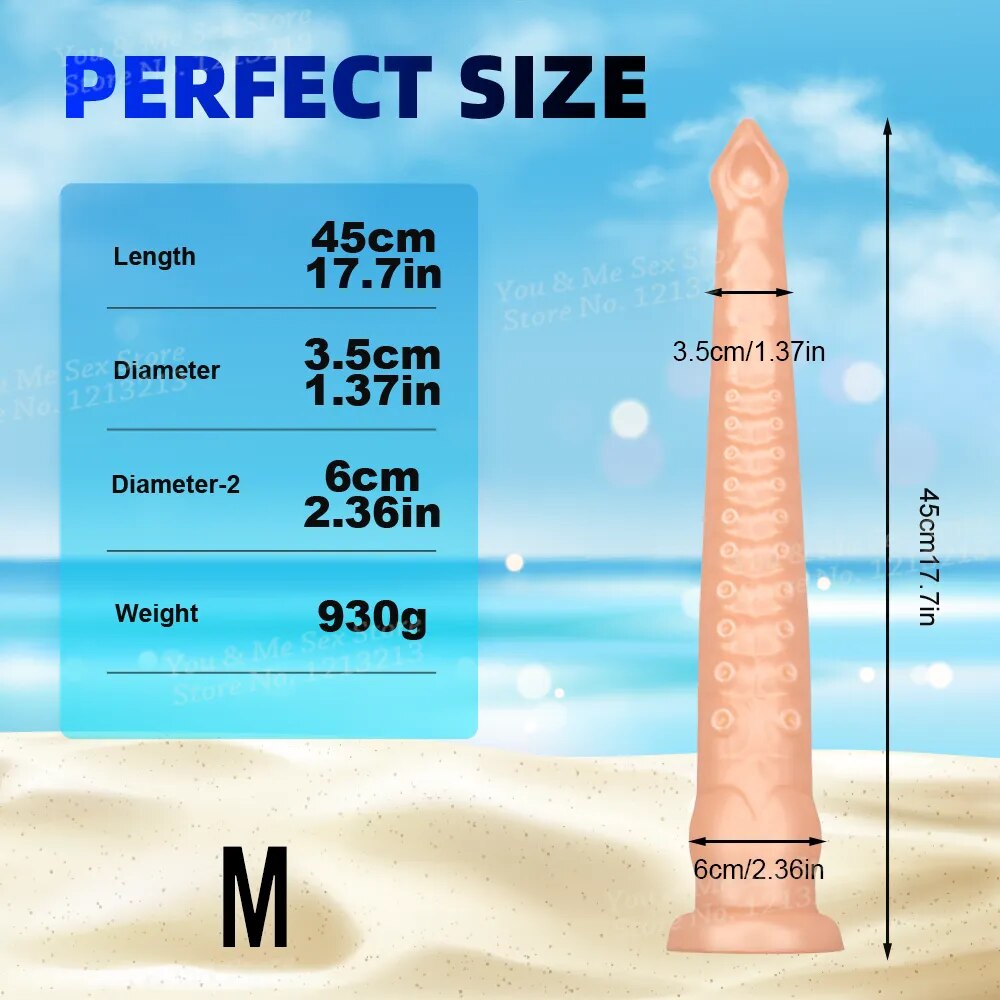 56cm Super Long Soft Octopus Tentacles Anal Dildo Huge Butt Plug Prostate Massager Anus Dilator BDSM SexToys For Women Men Gays