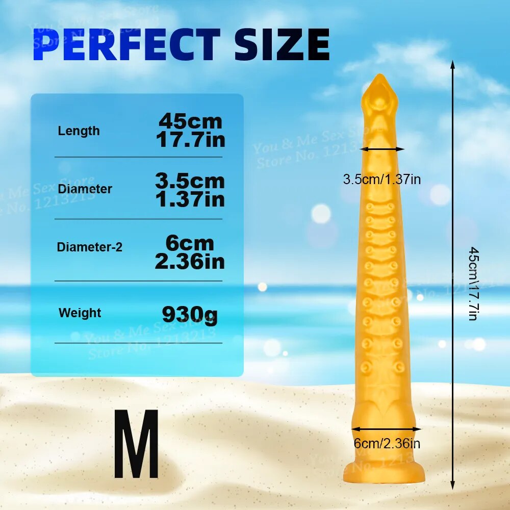 56cm Super Long Soft Octopus Tentacles Anal Dildo Huge Butt Plug Prostate Massager Anus Dilator BDSM SexToys For Women Men Gays