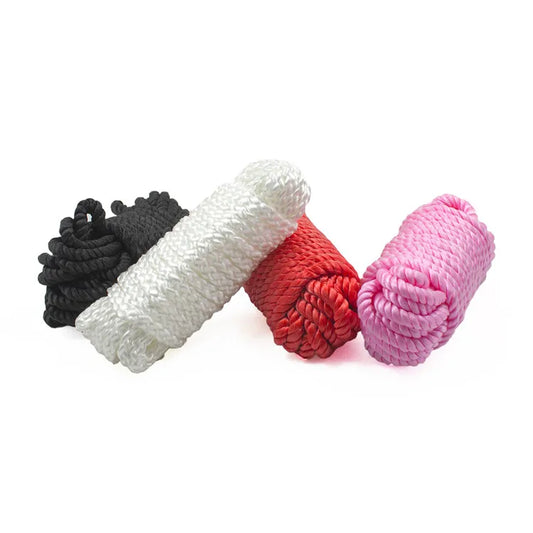 5M/10M Premium Silk Tie Up Rope Multiple Colors Bondage Erotic Sex Accessiores for Adult Couple Roleplay Slave Restraint Game
