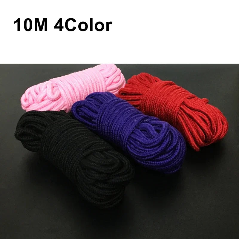 5M 10M Silk Restraints Handcuffs Sexy Binding Rope for Women Couples Bdsm  Body Bondage Shibari Flirting Erotic Accessories