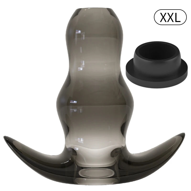 5Sizes Hollow Anal Plug Soft Speculum Prostate stopper Massager Butt Plug Enema Sex Toys For Woman Men Anal Dilator Sex Products