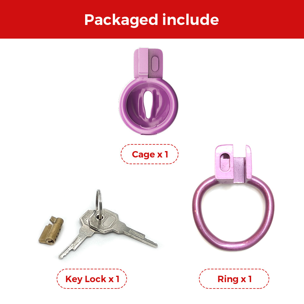 BBC ONLY Purple Pussy Vagina Chastity Cage – GXLOCK Store