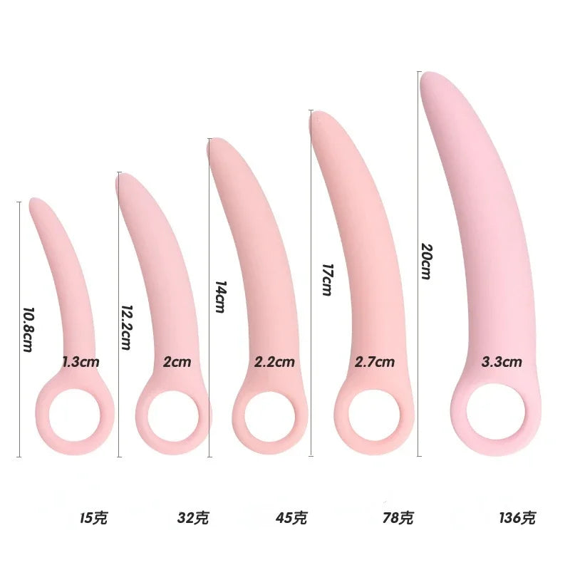 5size Hand-hold Anal Plug Butt Plug Silicone Anal Toys for Woman Vagina Open Pussy Plug G Spot Massager Butplug Anus Dilator Gay