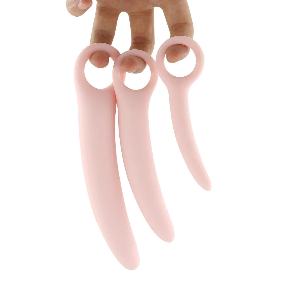 5size Hand-hold Anal Plug Butt Plug Silicone Anal Toys for Woman Vagina Open Pussy Plug G Spot Massager Butplug Anus Dilator Gay