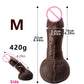 6.3in Thick Monster Dildo Brown Silicone Animal Dildos Anal Plug Toys Big Knot Dragon Dildo for Beginners Women and Men Couples