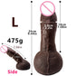 6.3in Thick Monster Dildo Brown Silicone Animal Dildos Anal Plug Toys Big Knot Dragon Dildo for Beginners Women and Men Couples