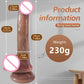 6.3in Thick Monster Dildo Brown Silicone Animal Dildos Anal Plug Toys Big Knot Dragon Dildo for Beginners Women and Men Couples