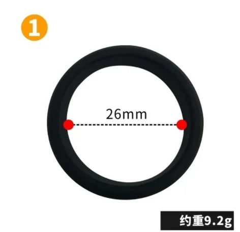 6 Size Elastic Silicone Cock Ring Ball Stretcher Foreskin Loop For Men Penis Erection Extender Semen Lock Couple Game Sex Toys