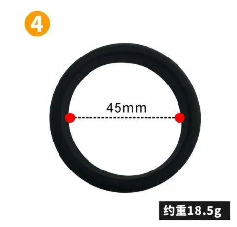 6 Size Elastic Silicone Cock Ring Ball Stretcher Foreskin Loop For Men Penis Erection Extender Semen Lock Couple Game Sex Toys