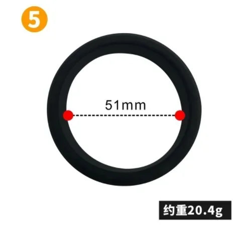 6 Size Elastic Silicone Cock Ring Ball Stretcher Foreskin Loop For Men Penis Erection Extender Semen Lock Couple Game Sex Toys