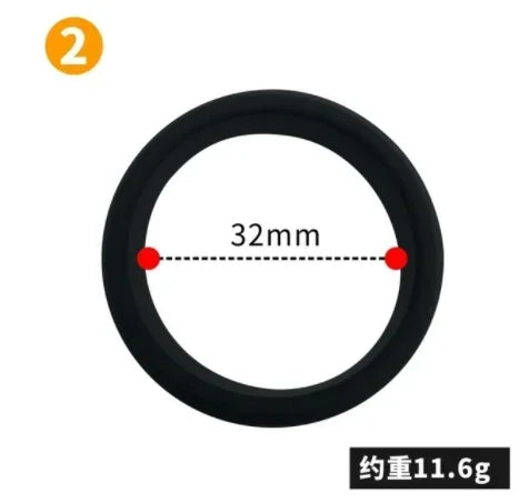 6 Size Elastic Silicone Cock Ring Ball Stretcher Foreskin Loop For Men Penis Erection Extender Semen Lock Couple Game Sex Toys