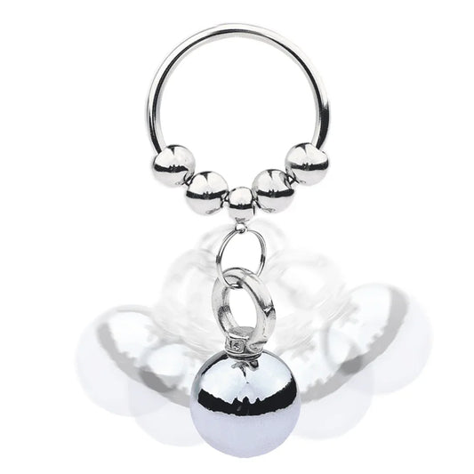 6 Size Male Penis Cock Ring Heavy Duty Metal Locking Testicular Pendant Weight For Men CBT Glans Rings Delay BDSM Sex Toys Shop