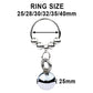 6 Size Male Penis Cock Ring Heavy Duty Metal Locking Testicular Pendant Weight For Men CBT Glans Rings Delay BDSM Sex Toys Shop