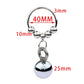 6 Size Male Penis Cock Ring Heavy Duty Metal Locking Testicular Pendant Weight For Men CBT Glans Rings Delay BDSM Sex Toys Shop