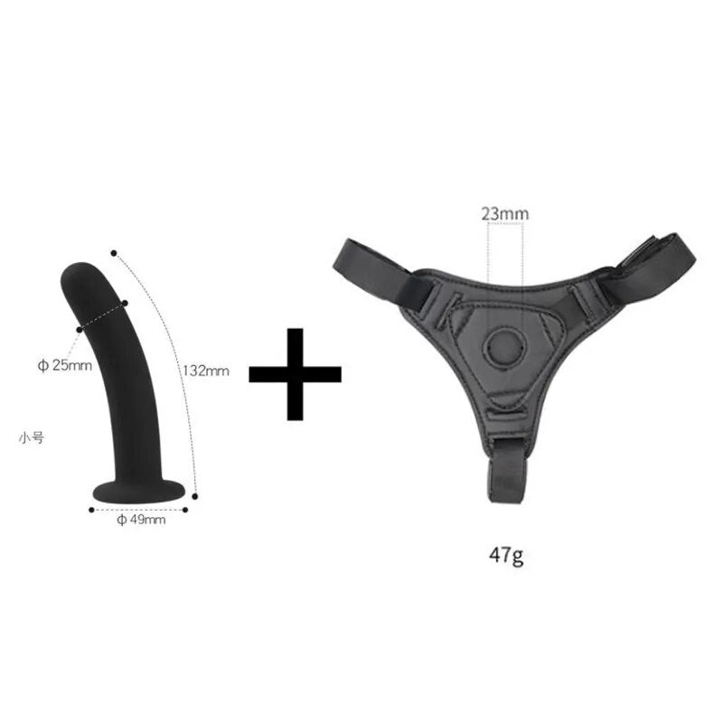 6 Size Strap On Big Dildo Harness Adjustable BDSM Bondage Pants Lesbian Strap-ons Bottom Female Anal Dildo Sex Toy For Gay Penis