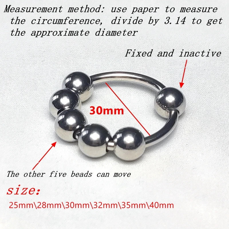 6 Sizes Metal Penis Ring Sex Toys For Men Male Delay Ejaculation Stainless Steel Cock Ring Glans Stimulator Sex Increase Orgasm