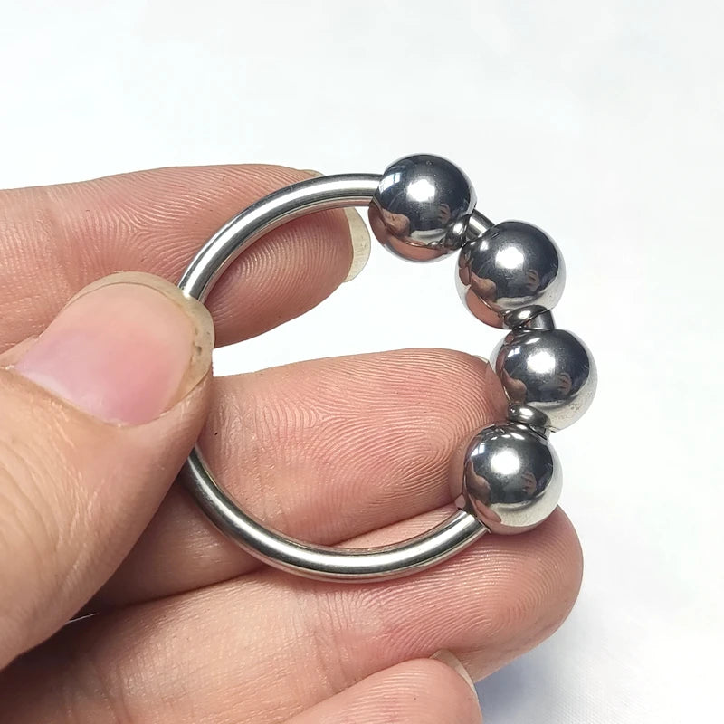 6 Sizes Metal Penis Ring Sex Toys For Men Male Delay Ejaculation Stainless Steel Cock Ring Glans Stimulator Sex Increase Orgasm