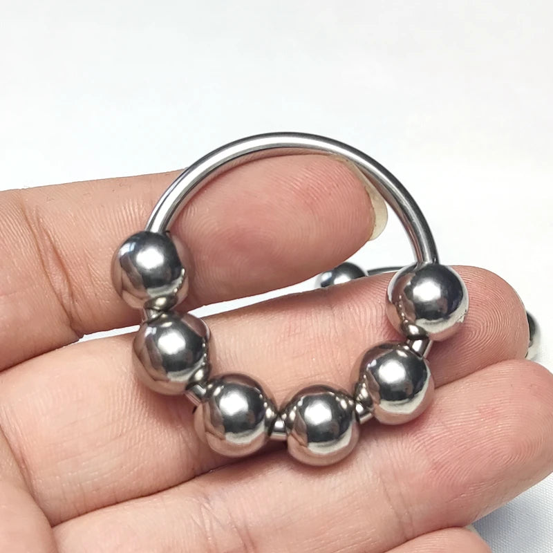 6 Sizes Metal Penis Ring Sex Toys For Men Male Delay Ejaculation Stainless Steel Cock Ring Glans Stimulator Sex Increase Orgasm