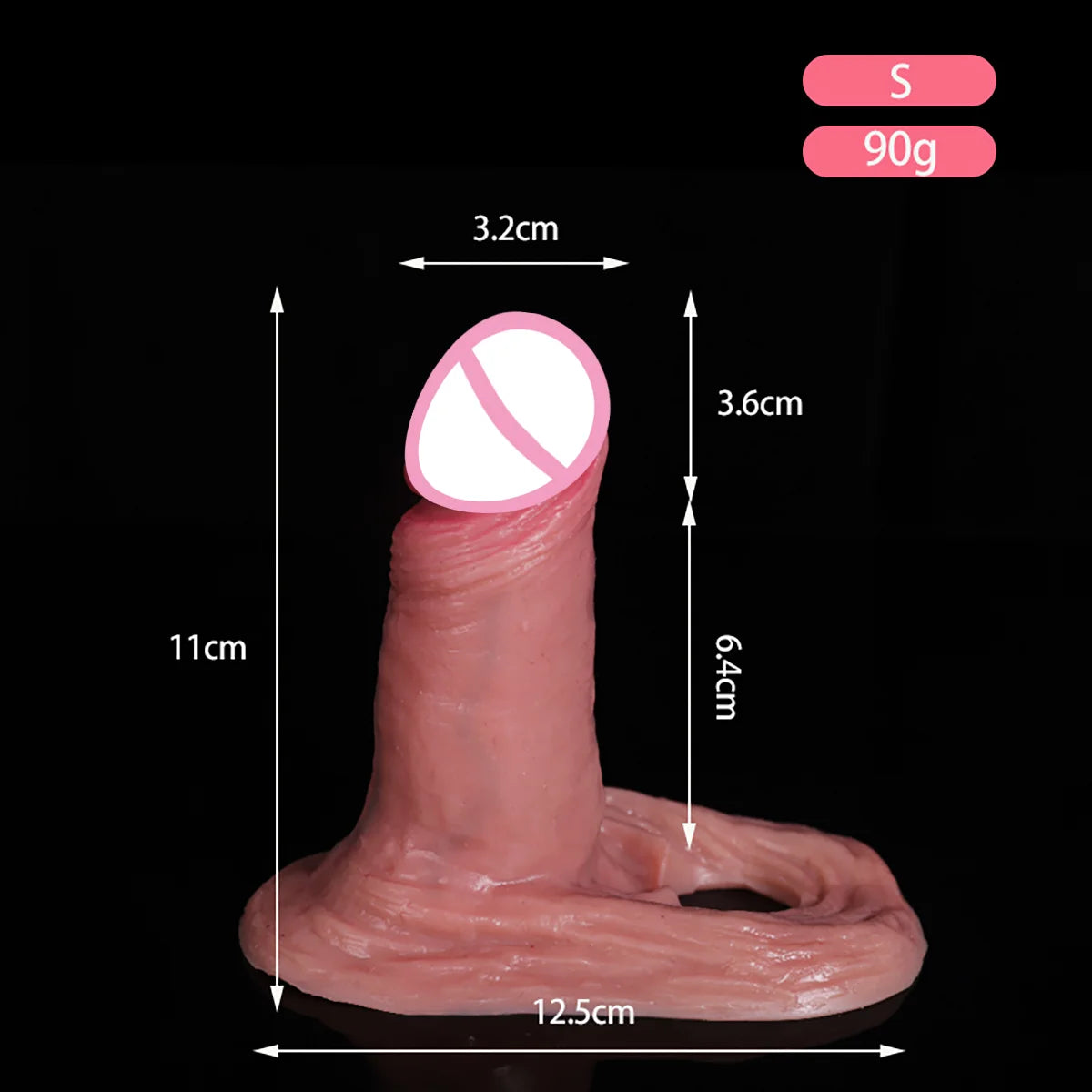 6 Sizes Realistic Enlarger Cock Sleeve Penis Cover Big Silicone Condoms For Man Dick Extend Penis Sex Toys For Men Sex Products