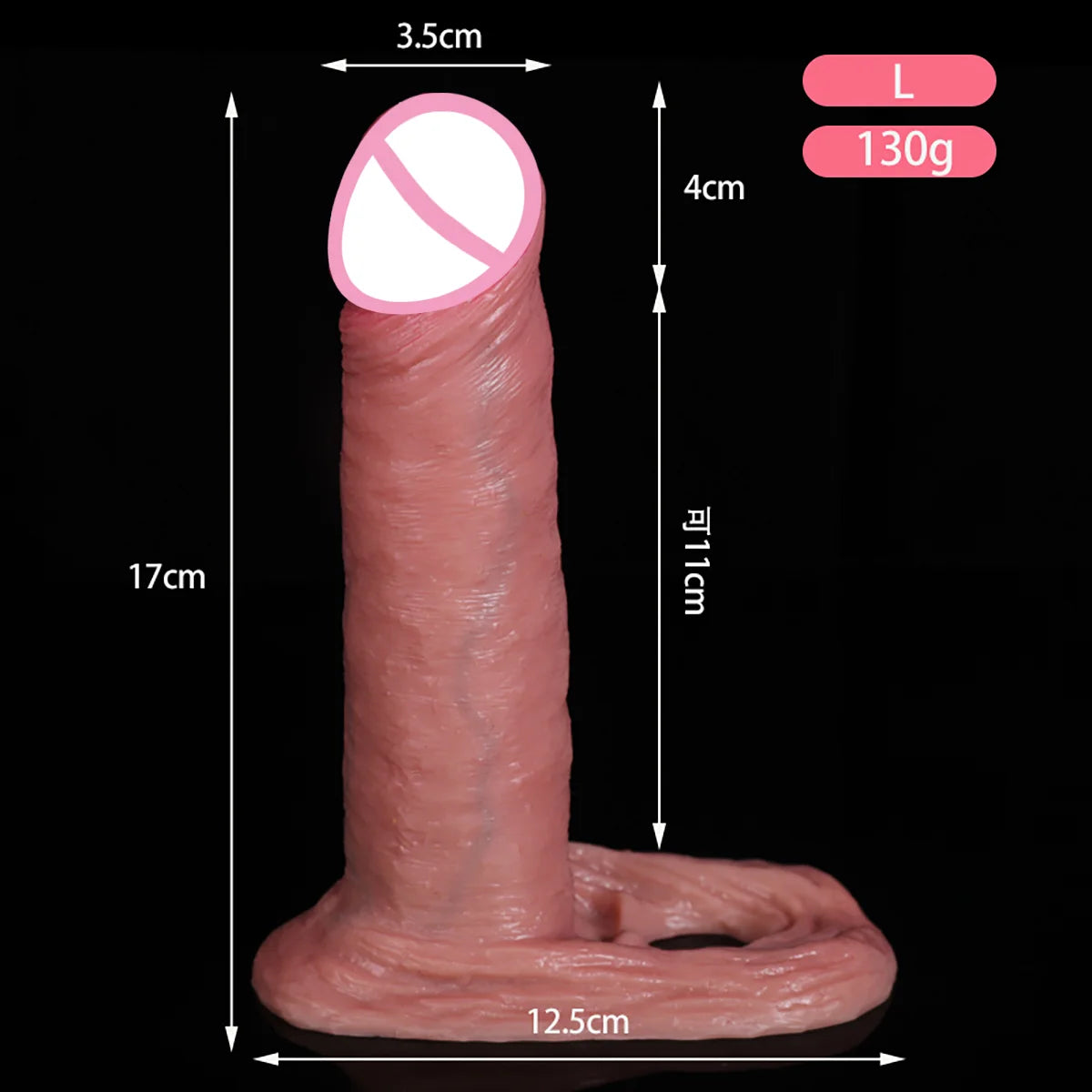 6 Sizes Realistic Enlarger Cock Sleeve Penis Cover Big Silicone Condoms For Man Dick Extend Penis Sex Toys For Men Sex Products