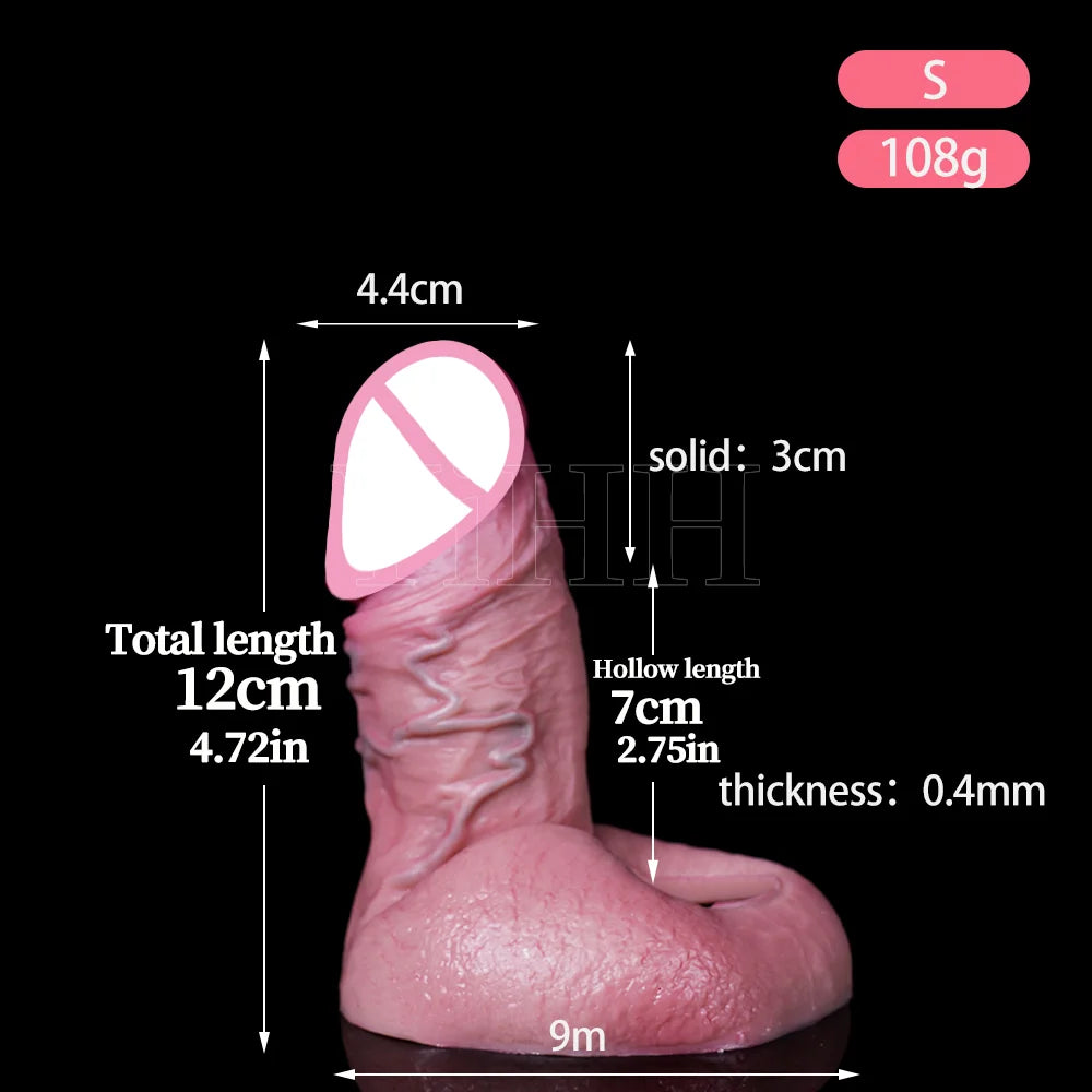 6 Sizes Realistic Enlarger Cock Sleeve Penis Cover Big Silicone Condoms For Man Dick Extend Penis Sex Toys For Men Sex Products