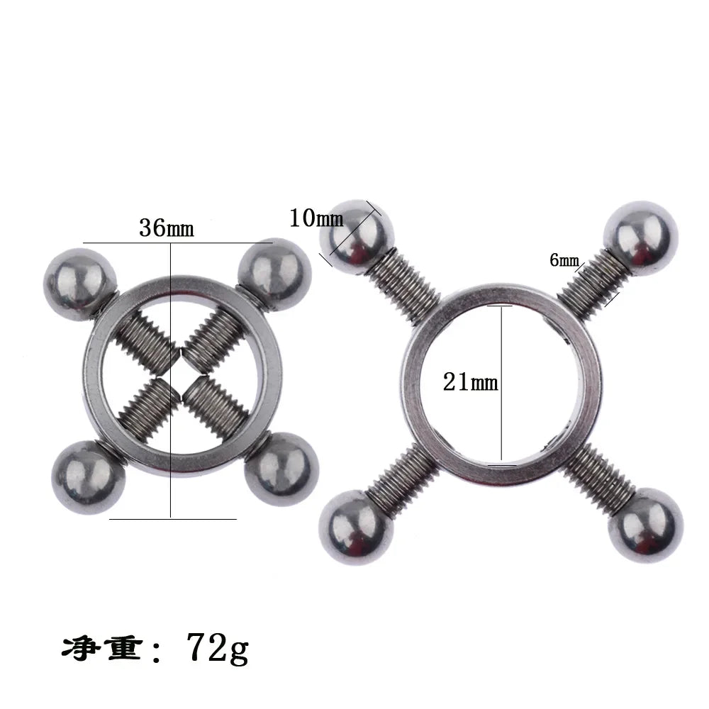 6 Types Metal Breast Nipple Clamps Clips Nipple Stimulator RolePlay Slave BDSM Bondage Adult Restraint Sex Toys Game for Women