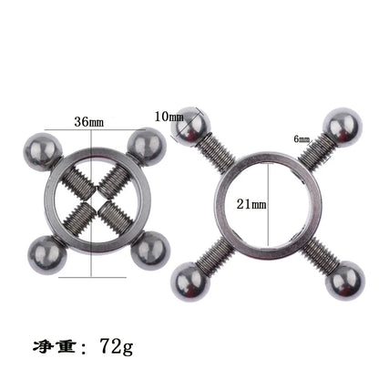 6 Types Metal Breast Nipple Clamps Clips Nipple Stimulator RolePlay Slave BDSM Bondage Adult Restraint Sex Toys Game for Women