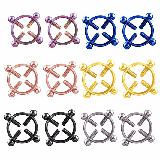6 color small size adjustable nipple Clamp metal Nipple clips breast Bondage Restraint Accessories Fetish sex toy for woman