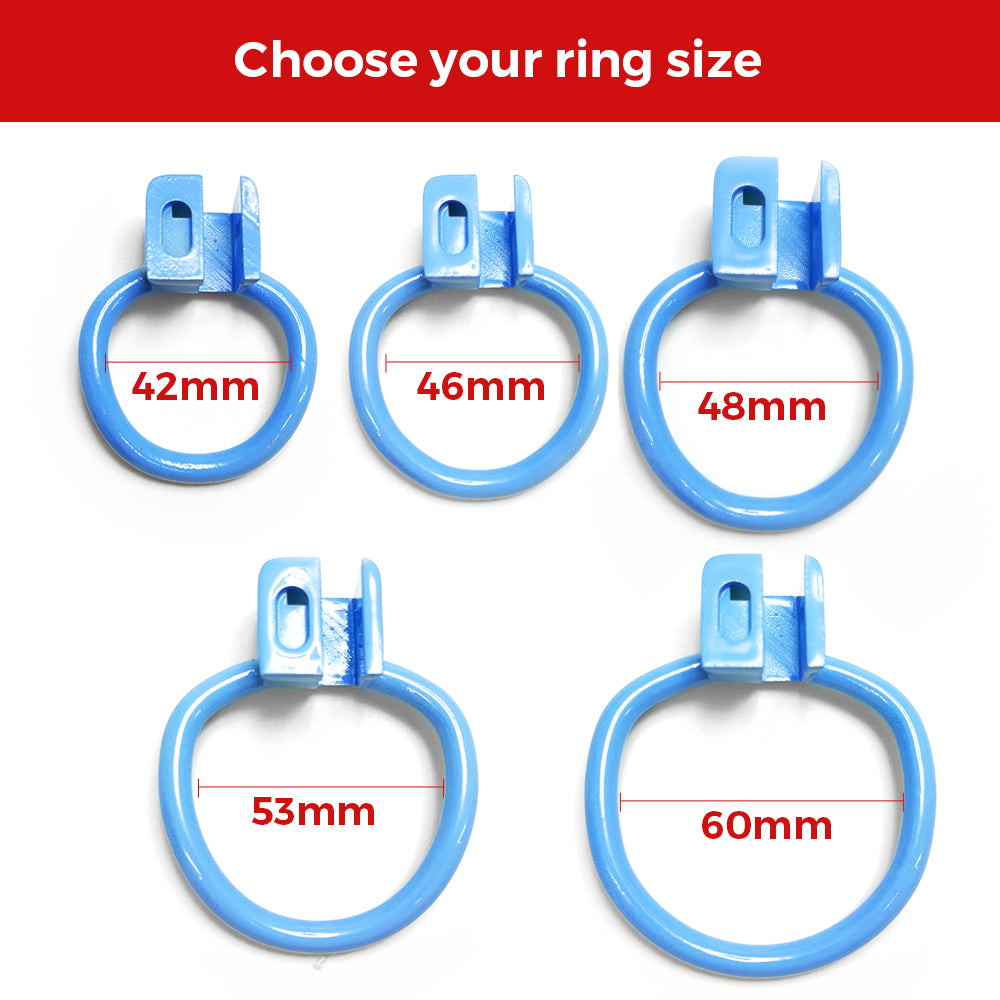 Ultra Blue Circle Bondage Chastity Cage – GXLOCK Store