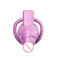 Simulation Penis Purple Lock Chastity Cage