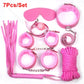 7/10Pcs Sex Toys For Women Cotton Rope Handcuffs Collar String Mouth Ceppi Whip Suit Offbeat Bondage Toys Adult Games Sex Shop