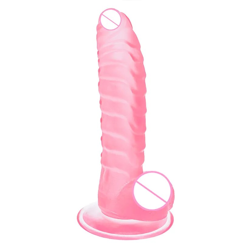 7.7 Inch Huge Realistic Soft Dildo with Suction Cup for Women Masturbation Big Animal Penis Dick Scaly Prepuce Sex Toys Sex Shop