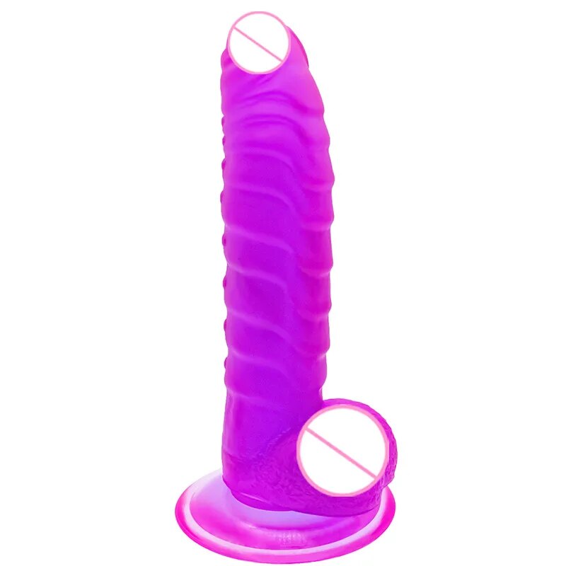 7.7 Inch Huge Realistic Soft Dildo with Suction Cup for Women Masturbation Big Animal Penis Dick Scaly Prepuce Sex Toys Sex Shop