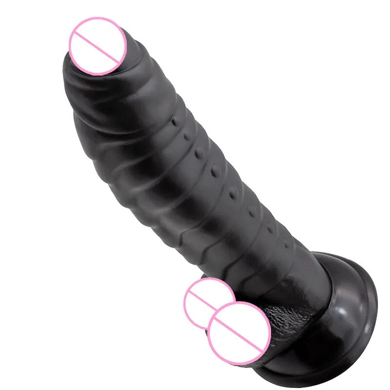 7.7 Inch Huge Realistic Soft Dildo with Suction Cup for Women Masturbation Big Animal Penis Dick Scaly Prepuce Sex Toys Sex Shop