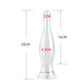 7.8 Inch Crystal Realistic Dildo Clitoris Stimulator Erotic Beer Model Penis G Spot Anal Plug Masturbator For Women Men Sex Toys