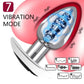 7 Speed Metal Anal Plug Vibrator Wearable Waterproof Anal Beads Butt Plug Vibration Dildo Hand Control Sex Toy For Men Women