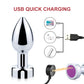 7 speed vibrator Metel anal beads butt plug vibration large rechargeable Wireless Remote Control Prostate Massager ass sex toy