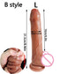 8.5in Real Skin Feeling Dildo Soft Glans Dildo Sliding Foreskin Huge Penis Sex Toy for Women Big Dick Butt Plug g spot simulator
