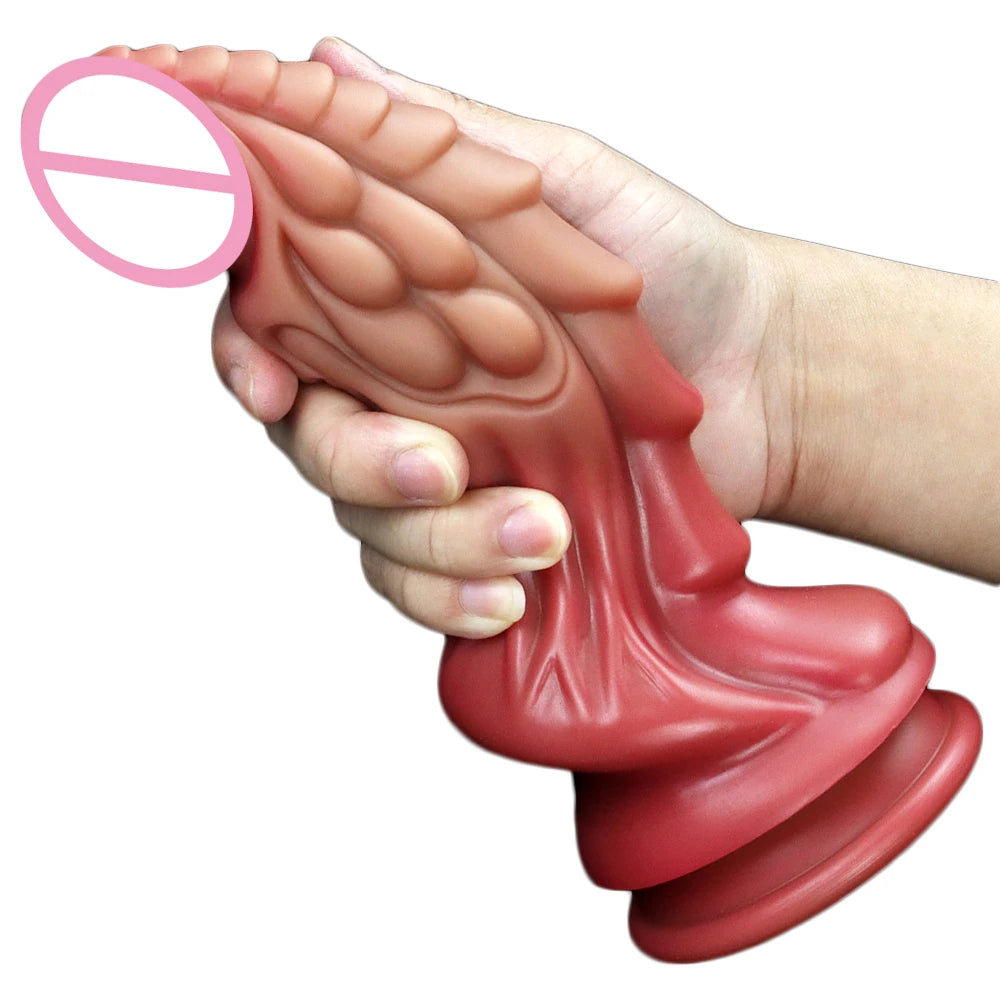 8.6in Animal Big Dildo Silicone Anal plug Suction Cup Dildos Realistic Sex Toys For Women Female Masturbation Adult Sex Products