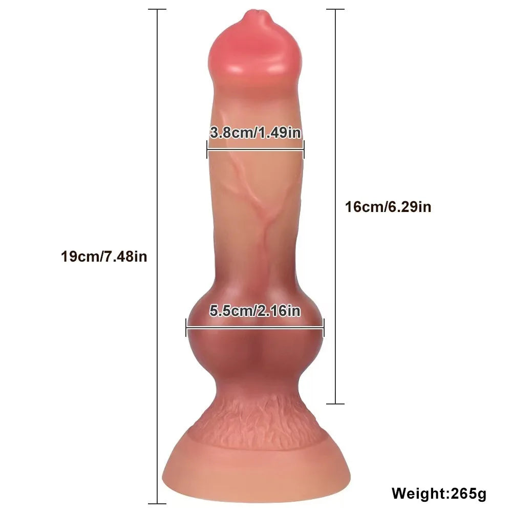 8.6in Animal Big Dildo Silicone Anal plug Suction Cup Dildos Realistic Sex Toys For Women Female Masturbation Adult Sex Products