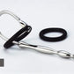 8*80mm stainless steel urethral stretching penis plug with silicone cock ring A608