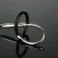 8*80mm stainless steel urethral stretching penis plug with silicone cock ring A608