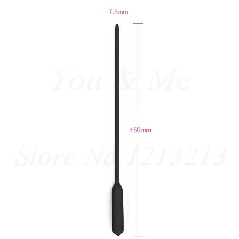 8 Size Vibrating Penis Plug Urethral Dilators Male Masturbator Vibrator Sex Toys For Men Silicone Sex Sounds Dilators Catheters