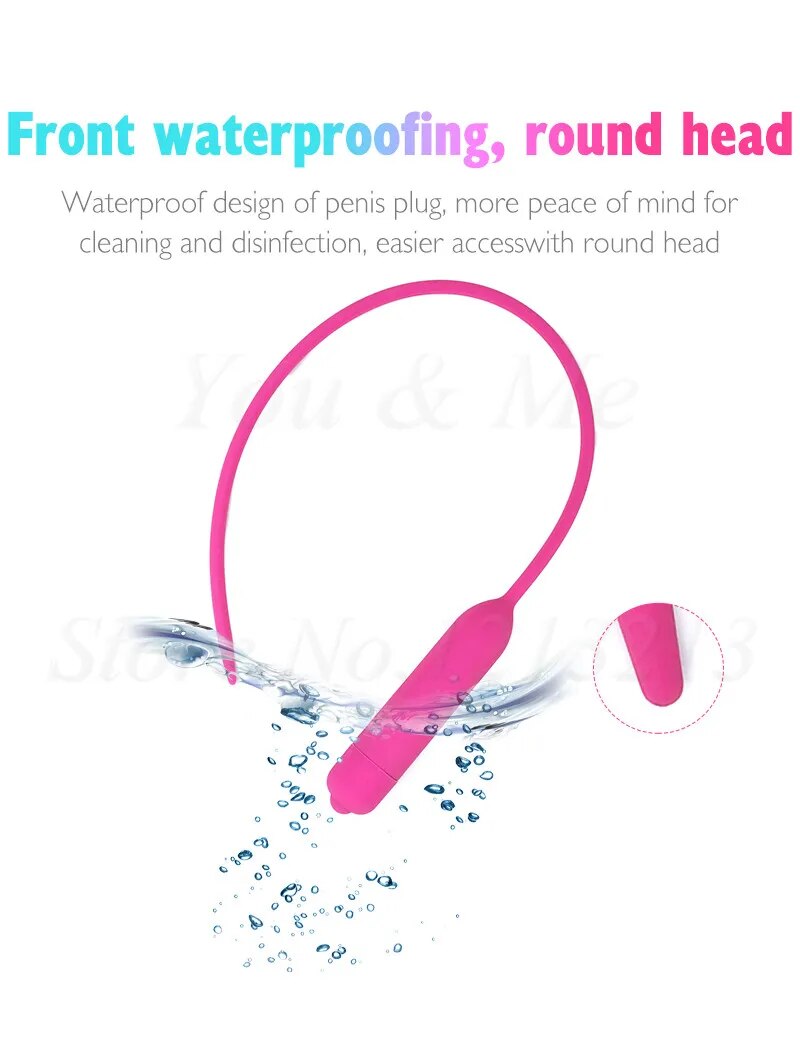 8 Size Vibrating Penis Plug Urethral Dilators Male Masturbator Vibrator Sex Toys For Men Silicone Sex Sounds Dilators Catheters
