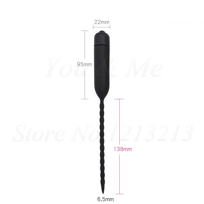 8 Size Vibrating Penis Plug Urethral Dilators Male Masturbator Vibrator Sex Toys For Men Silicone Sex Sounds Dilators Catheters