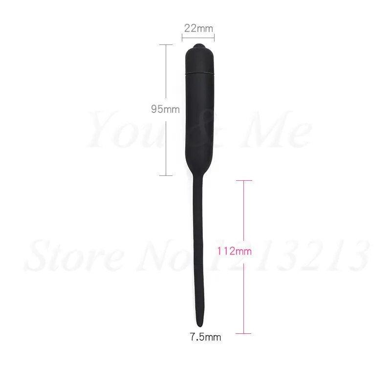8 Size Vibrating Penis Plug Urethral Dilators Male Masturbator Vibrator Sex Toys For Men Silicone Sex Sounds Dilators Catheters
