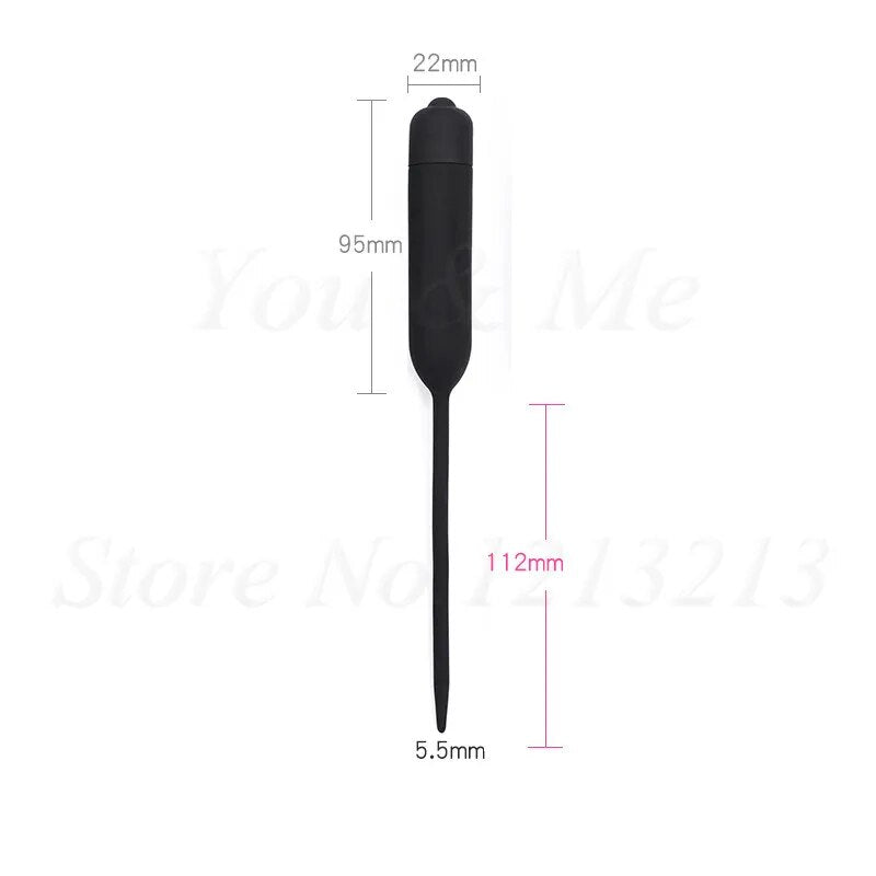 8 Size Vibrating Penis Plug Urethral Dilators Male Masturbator Vibrator Sex Toys For Men Silicone Sex Sounds Dilators Catheters